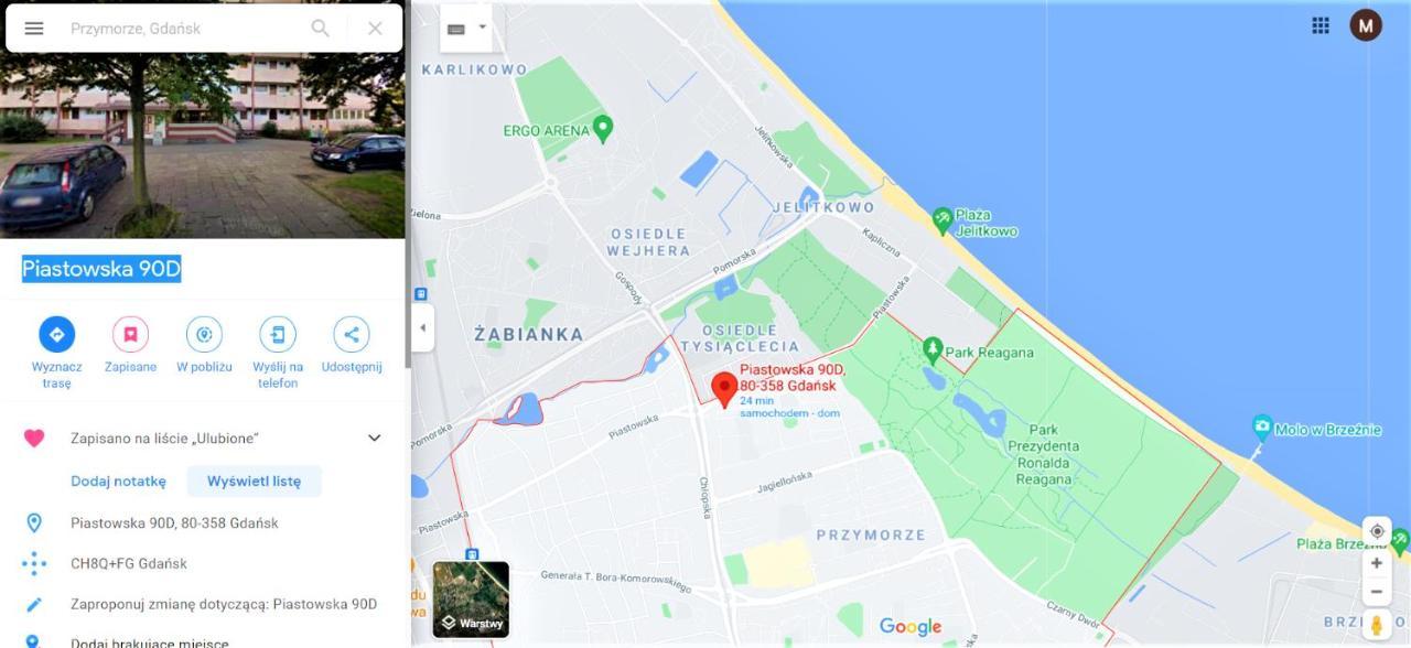 Apartament 2 Pokoje W Gdansku Blisko Morza 1500 M Do Plazy Exterior foto